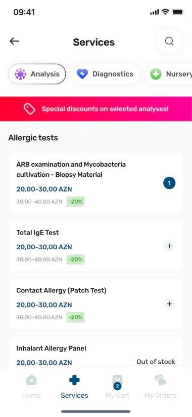 iMed app screen