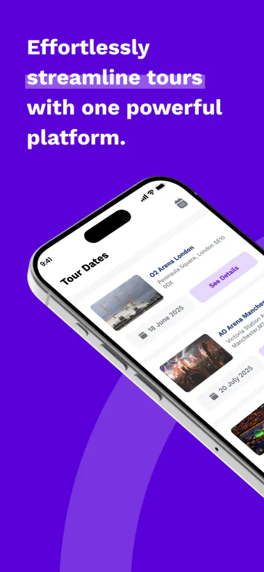 YourTour app screen